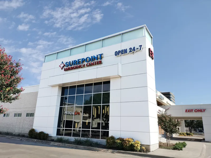 SurePoint Emergency Center signage